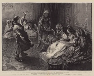The Light of the Harem, a Turkish Wedding, the Betrothal Ceremony