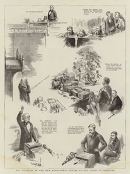 The Opening of the New Parliament, Notes in the House of Commons
