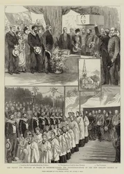 The Prince and Princess of Wales in Denmark, laying the Foundation-Stone of the New English Church at Copenhagen