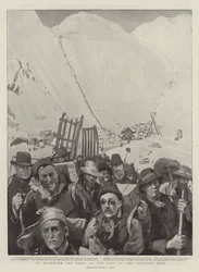 To Klondyke for Gold, at the Foot of the Chilcoot Pass