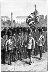 Trooping the Colour on the queen