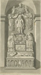 Interior of Patshull Church - Astley Tombs