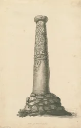 Wolverhampton - Saxon Pillar in St. Peter