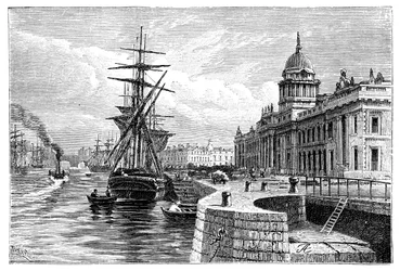 The Custom House, Dublin, Ireland, 1900
