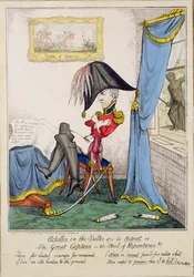 Achilles in the Sulks After His Retreat or, The Great Captain on the Stool of Repentance, pub. by G. Humphrey, May 7th 1827