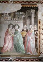 The Meeting of Anne and Joachim at the Golden Gate (detail)