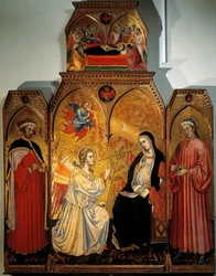 Annunciation of Mary with Saints Cosmas and Damian