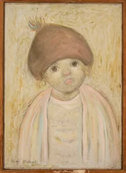 Girl in a Beret with a Pompon
