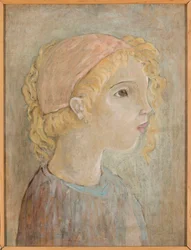 Head of a Girl in a Pink Hood