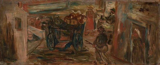 Genre Scene with a Cart