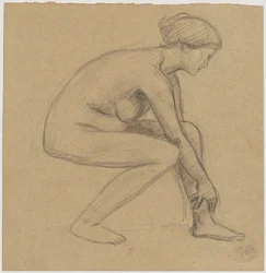 Study of a Seated Nude Woman
