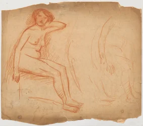 Study of a Seated Female Nude