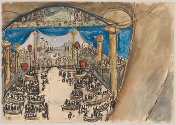 Scenography Study - Auditorium and Stage with Decoration
