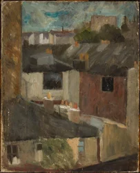 View through the studio window