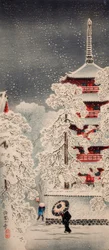 Snow at Asakusa, Yedo, Musashi Province