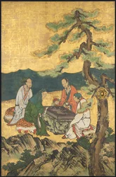 A Game of Go, from the Four Accomplishments, Beginning 17th Century