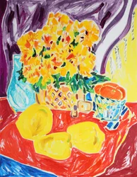 Bright Flowers and Lemons