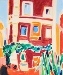 Colorful Mediterranean Facade