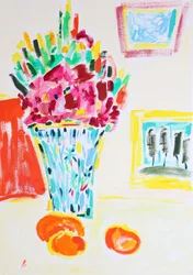 Vibrant Flowers and Fruit