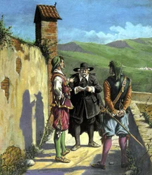 Don Abbondio Meets the Braves - Illustration for 