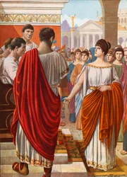 Ortensia Protesting in the Forum