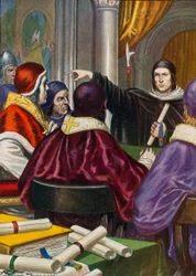 Roland of Parma Bringing a Letter for Pope Gregory VII from Henry IV, Holy Roman Emperor