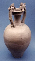 Vase with colourless glaze, T