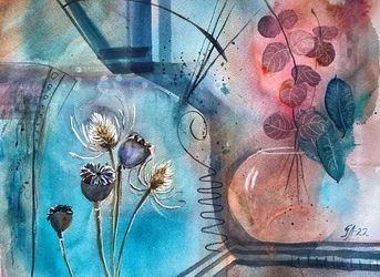Abstract Botanical Serenity