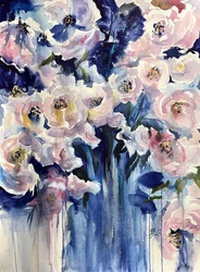 Blush Blue Blooms