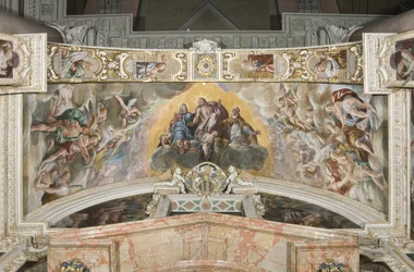 Christ in Glory with Saint Gaudentius and in the Arch Zechariah, Moses and King David