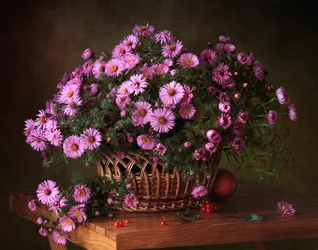 Autumn Aster Basket