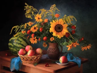 Autumn Harvest Still Life