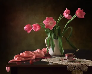 Elegant Pink Tulips