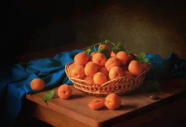 Golden Apricot Still Life