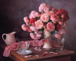 Romantic Rose Still Life