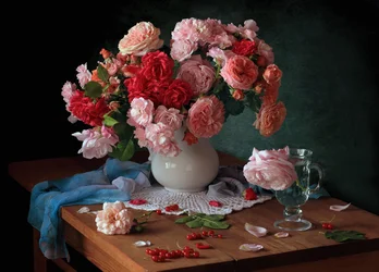 Romantic Rose Still Life