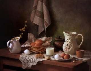 Rustic Breakfast Table