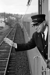 Kermit Brown is a conductor on the Union Pacific Astro Dome service between Portland and ...