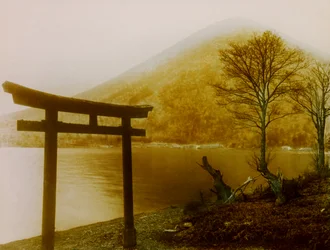 Lake Chuzenji in Nikko, circa 1900 - 1915