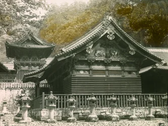 Part of the Tosho-Gu Temple Called Sanjinko in Nikko, circa 1900 - 1915