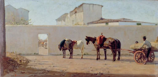 One Spring Morning. The White Wall