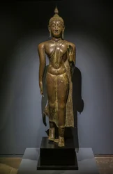 Buddha Walking. Thailand. Thai Art of Sukhothai, 15th-16th Century