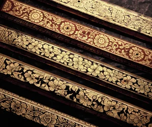 Lai Kaam patterned manuscript book covers