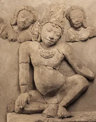 Relief, from Chedi Chula Pathom, Davaravati School