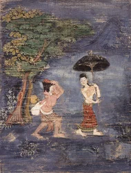 The Elderly Brahmin Jujaka Follows His Young Wife
