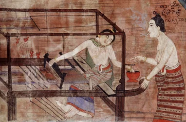 Women weaving
