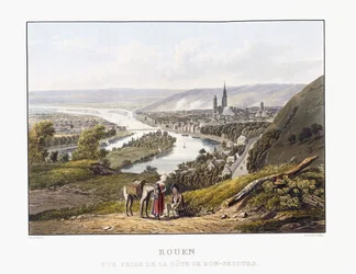 Rouen, Seen from Bon-Secours, 1823-1826