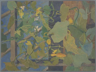 Greenhouse with Ornamental Gourds