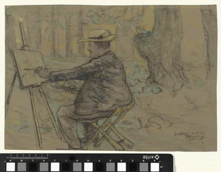 Portrait of Henricus, Painting in the Loolaan in The Hague