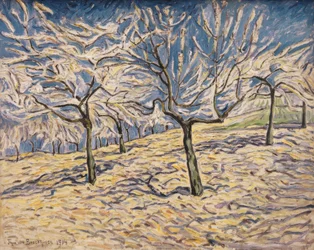 Th. v. Brockhusen, Fruit Trees in Spring
